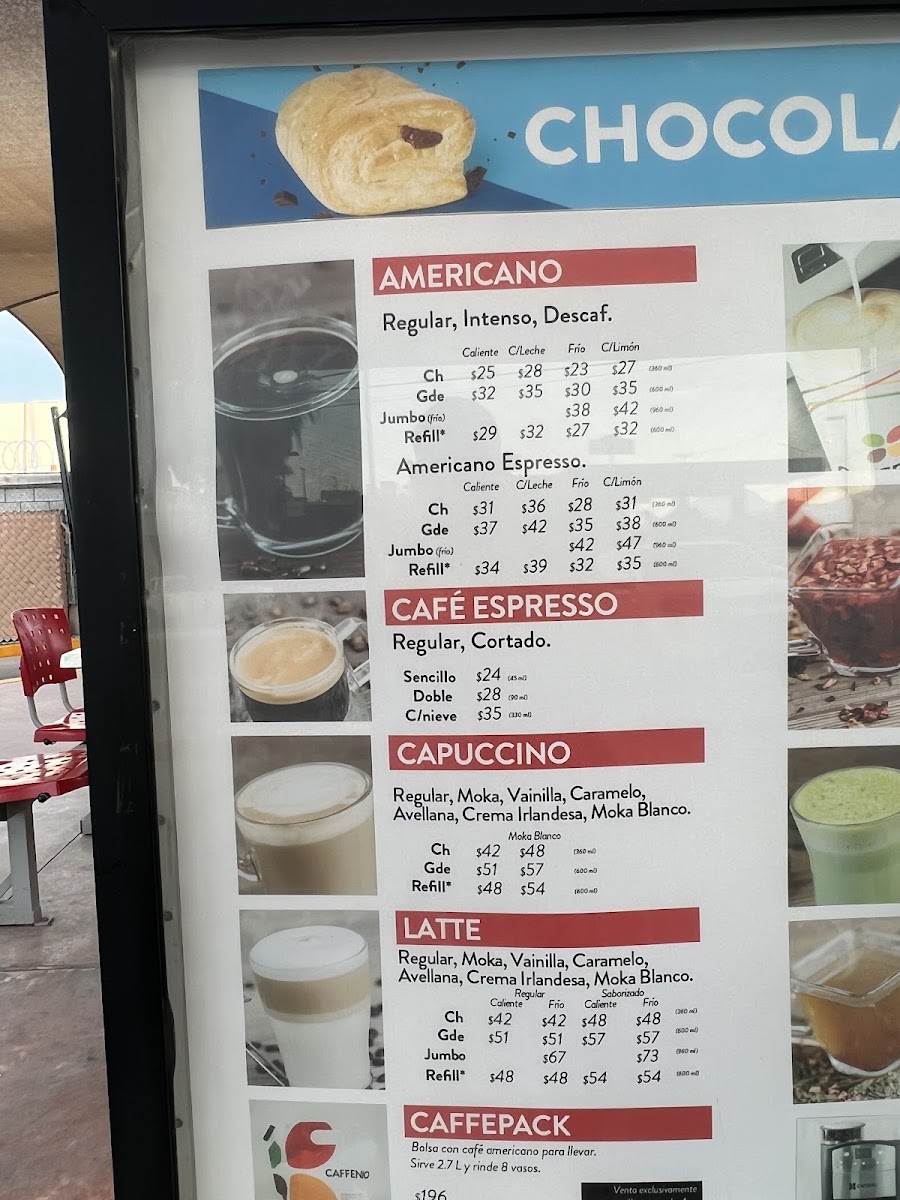 CAFFENIO Mar de Cortés Menu - Image 1